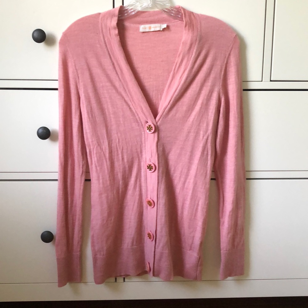 Tory Burch Pink Cardigan